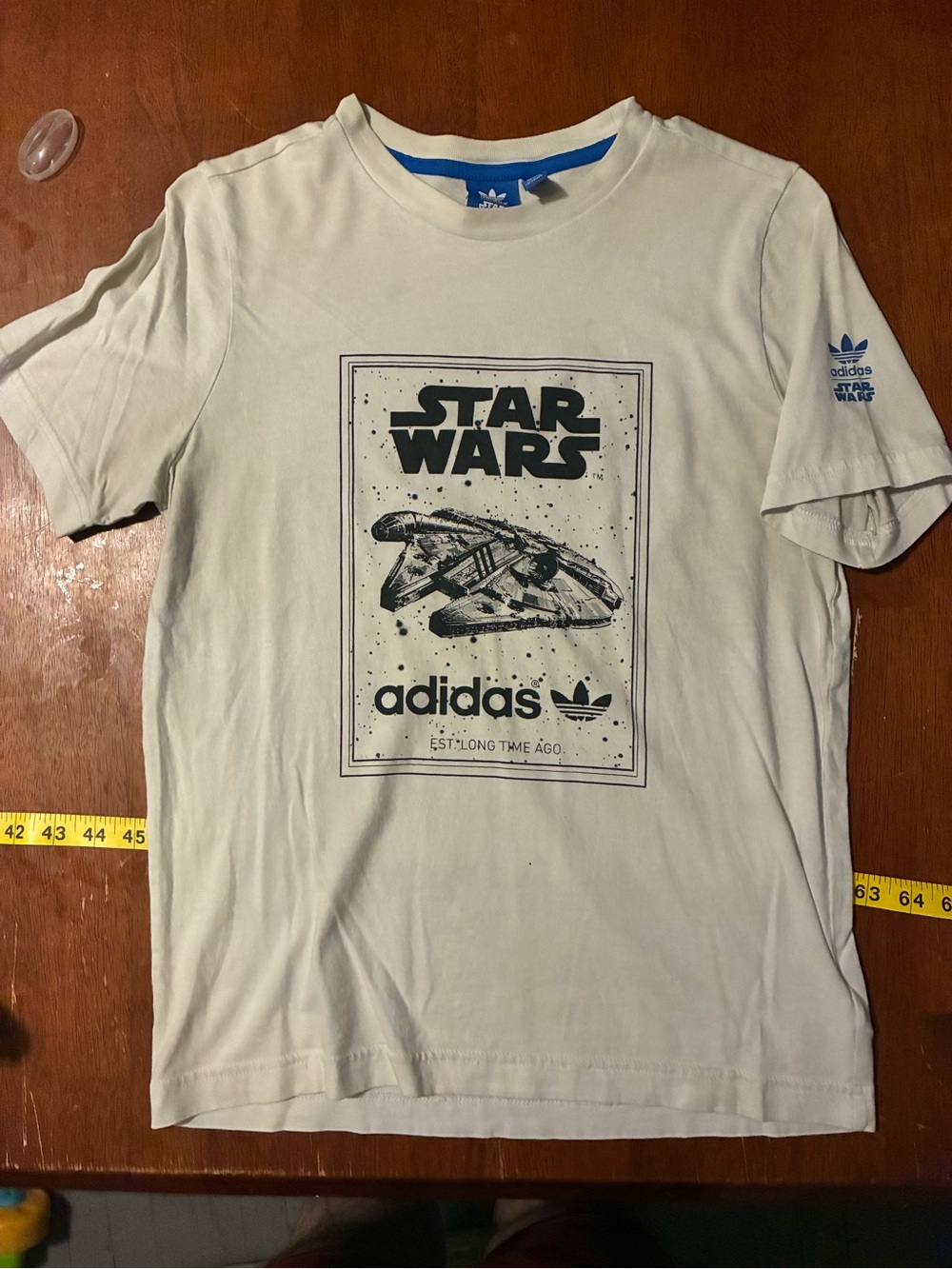 Adidas Originals x Star Wars Millennium Falcon T Shirt Youth L 13-14Y Trefoil